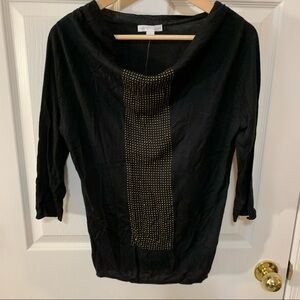 NWT New York & Company Lightweight Studded Cowl Tunic
